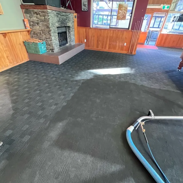 Commercial carpet cleaning in a local hospitality venue