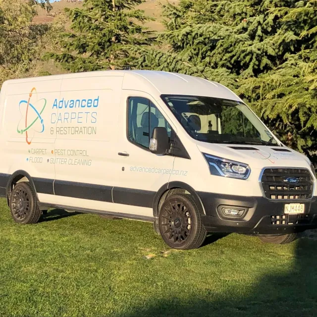 Advanced Carpets and Restoration service van in Central Otago